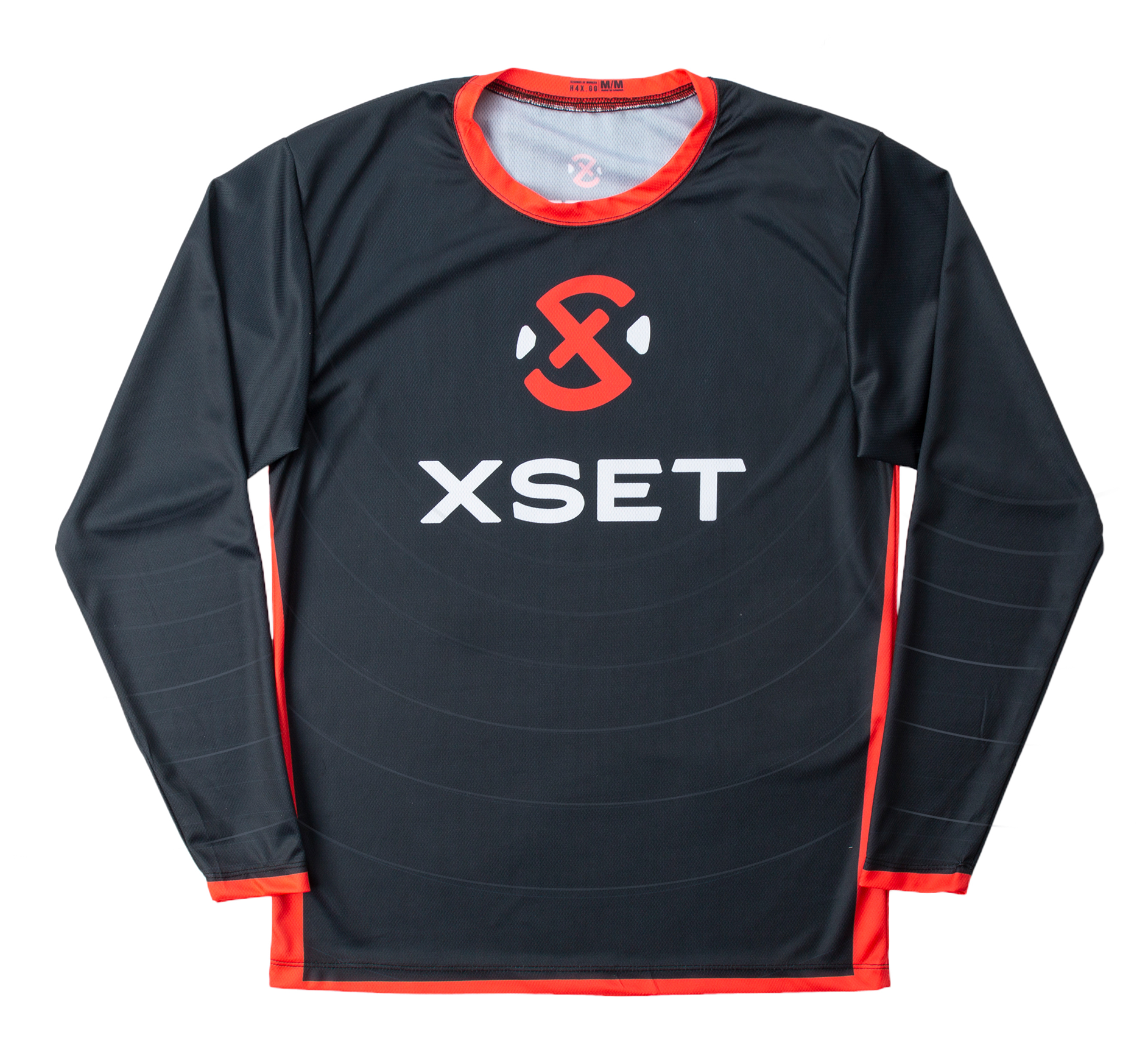 The Official XSET Jersey - First Edition in Black - Front View