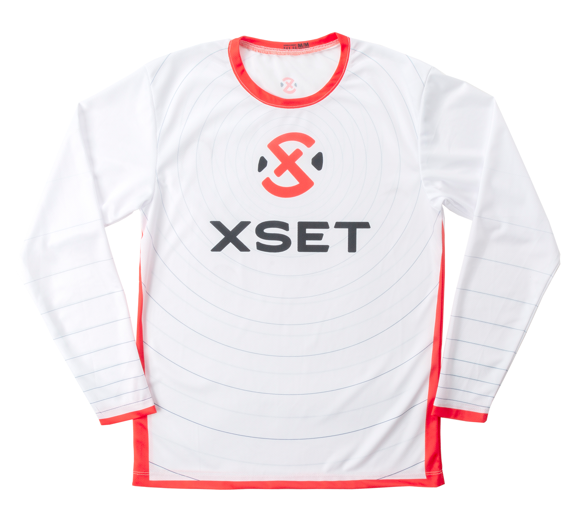 The Official XSET Jersey - First Edition in White - Front View